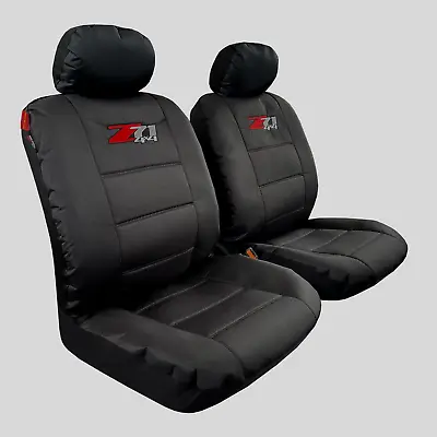 Canvas Seat Covers Front Pair For Holden Captiva 03/2011-09/2018 Z71 4X4 Black • $108.35