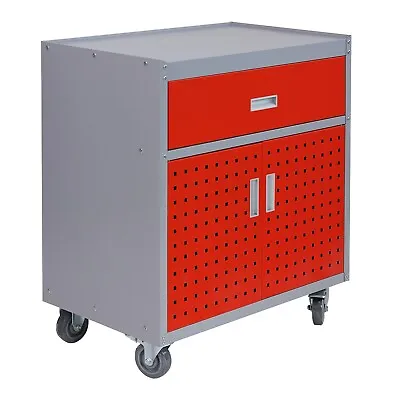 Tool Box Chest Cabinet Wheels Metal Rolling Auto Repair Storage W/Drawer Red • $159.99