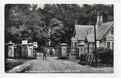 ENTRANCE GATE RANDALSTOWN CAMP: Co Antrim Northern Ireland Postcard (C82509) • £9.95