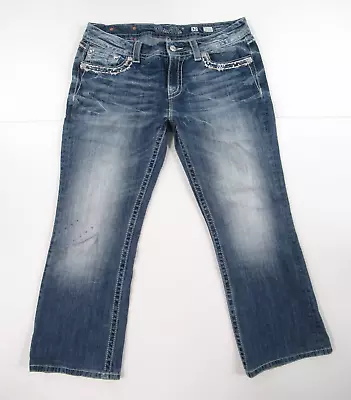 Miss Me (easy Boot) Jeans Tag Size 32 Measured 35x27 Mm#829 • $39.99