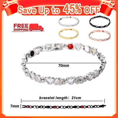 Women Ladies Magnetic Bracelet Arthritis Pain Relief Weight Loss Therapy Jewelry • £3.28