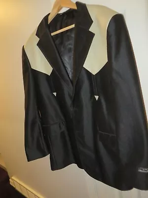 BLACK  & White   Western Wear Men's Dress Jacket Sz 44  (WESTERN WEAR) On Labels • $24.99