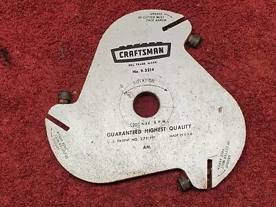 Sears Craftsman Molding Head Cutter 9-3214 93214 Triple Cutter Head • $9.99