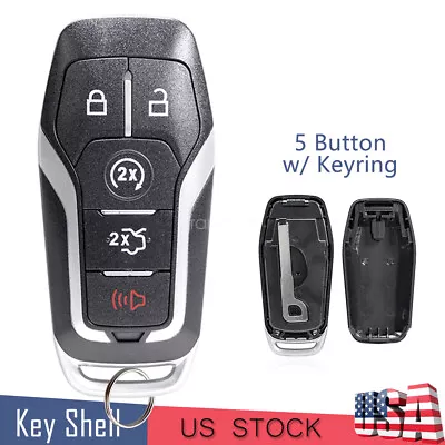 For Lincoln MKC MKX MKZ 5 Button Remote Key Fob Case Shell Repair + Insert Blade • $9.69