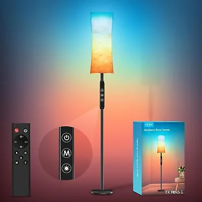 65” Modern Paper Floor Lamp RGB Dimmable Corner Standing Light For Bedroom • $54.59