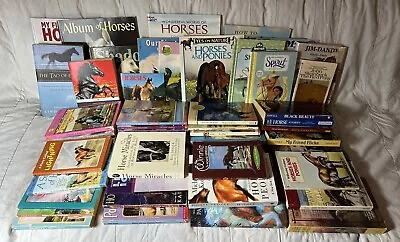 HUGE Horses PONIES Mixed Book Lot Of 61 YA Children Adults Marguerite Henry MORE • $74.95