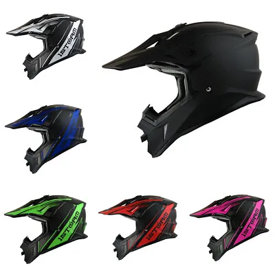 1Storm Adult Motocross BMX MX ATV Dirt Bike Downhill Mountain Bike Helmet H637 • $69.95