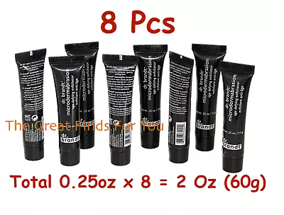 8 Dr. Brandt Microdermabrasion Age Defying Exfoliator Travel .25ozx8=2oz F/S $79 • $19.99