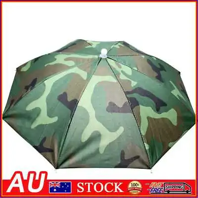 $8.89 • Buy Foldable Umbrella Hat Outdoor Fishing Hiking Sun Shade Cap (Camouflage)