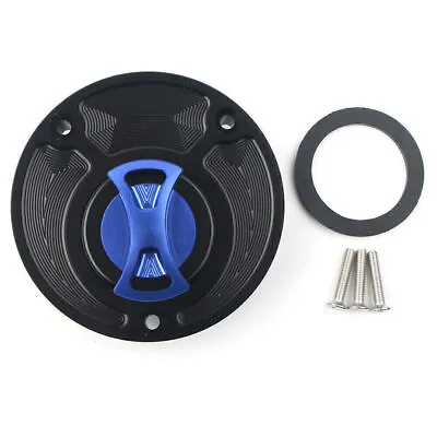 Fit Yamaha R6 R1 FZ1 FZ6 VMAX MT01 FZ16 YZF R15 Fuel Gas Tank Cap Cover Blue UK • $23.98