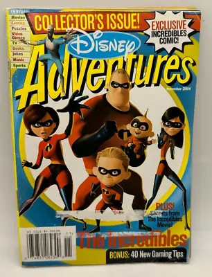 $9.50 • Buy Disney Adventures Magazine November 2004 The Incredibles