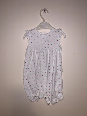 £1.99 • Buy TU, 9-12 Months, VGC, Baby Girl, Pretty Rainbow Hearts Summer Romper Outfit