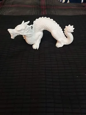 Vintage~OMC~Otagiri Porcelain White Dragon~Excellent Condition • $67.50