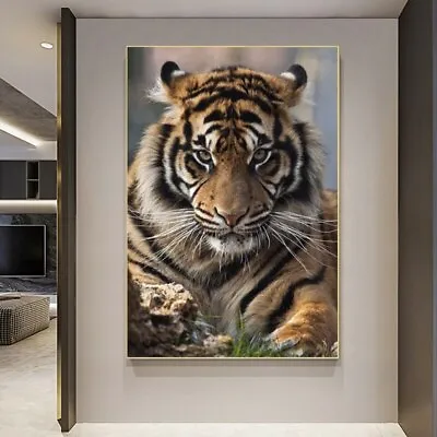 Tiger Canvas Painting Animal Wall Art Poster Prints Wall Picture Home Decor Art • $23.49