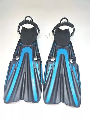 Mares Volo Power Dive Fins Regular / Large Blue Black Scuba Swim Diving Water • $49.95