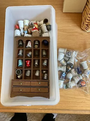 Lot Of 50+Thimbles - Assorted Lot Of 50 Vintage Antique & Small Shelf • $39.99