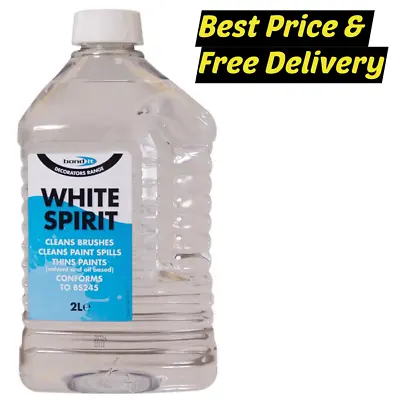 Bond It White Spirit 2 Litre OR 750ml Paint Thinner Brush Cleaner Liquid • £5.99