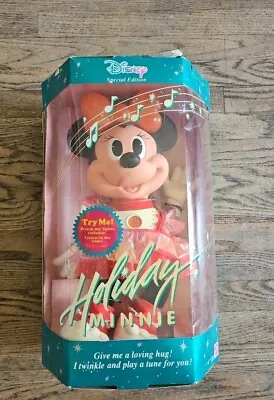 1991 Mattel 2581 Disney Vintage Special Edition Holiday Minnie Mouse 15  New • $65