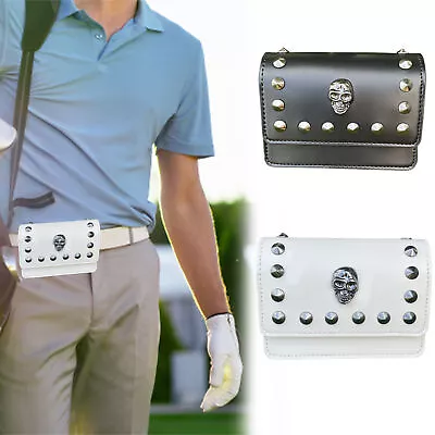 Golf Ball Bag Holder Storage Pouch Portable Skull Golf Magnetic Waist Bag • $26.95