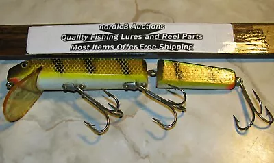 Jimmy Lures Wooden Jointed Muskie Pike Crankbait Fishing Lure *z24-3 • $15