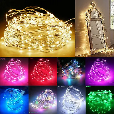1M-10M LED String Fairy Lights Battery Powered Copper Wire Chirtmas Party Deco H • $4.38