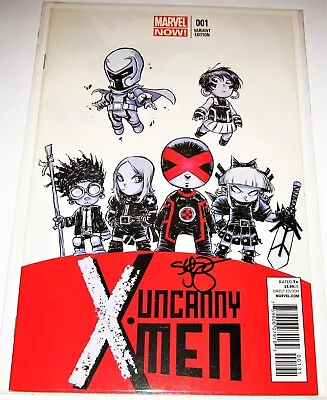 UNCANNY X-MEN #1 🔑 SKOTTIE YOUNG SIGNED VARIANT 🔥 Marvel Comics Wolverine MCU • £48