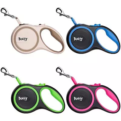 £9.99 • Buy Bunty Retractable Extending Lead Leash Soft Grip Long Reach Clip 5m 3m Tape 30kg