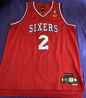 NBA Jersey Moses Malone #2 Sixers Great Condition Reebok #Retro #Jordan #Nike 23 • $95