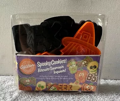 Vintage Wilton 1995 Spooky Halloween Cookie Cutters 2304-9210 Set Of 10 NEW • $12.95