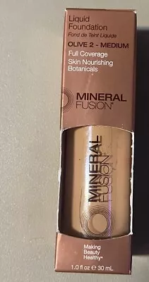 Mineral Fusion Liquid Foundation Full Coverage Olive 2 Medium • $13.89