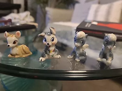 4 X Wade Whimsies Hatbox Disney Bambi Thumper + 2 Ist Series 1956-65 VGC • £4.20