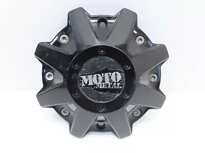 Moto Metal Wheel Rim Hub Cover Center Cap Gloss Black M0970 S1702-13 • $17