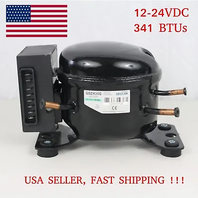 12V 24V DC Refrigeration Compressor Fridge Freezer Marine Solar QDZH35G R134a • $129