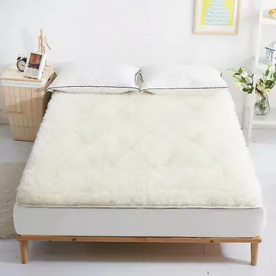 Aus Made Fully Fitted Reversible Wool Woollen Underlay Underblanket Topper Pa... • $106.95