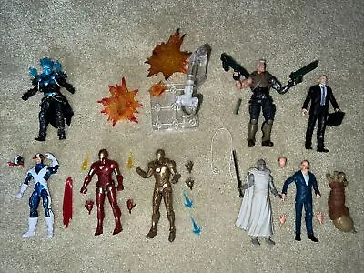 Marvel Legends 6” Figure Lot Cable Ghost Rider Stane Stand Cyclops Iron Man • $158