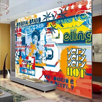 £222.08 • Buy Graffiti Sesame 3D Full Wall Mural Photo Wallpaper Printing Home Kids Decor