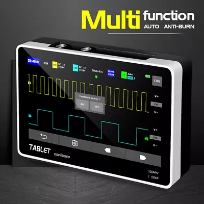 FNIRSI 1013D Mini 7  Touch Digital Tablet Oscilloscope 2CH 100MHz Bandwidth 1GS • $145.99