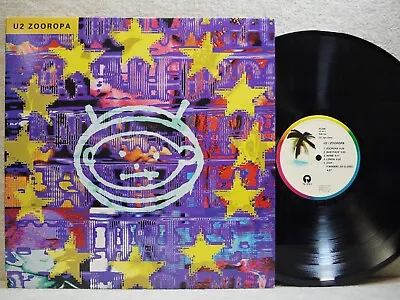 U2 Zooropa 1993 LP Picture & Lyric W/Insert NM- ~ NM • $74.99