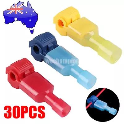 30PCS Quick Cable Connector Snap Splice Lock Wire Terminal T-Tap Wire Connectors • $6.99