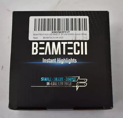 Beamtech H13 9008 LED Light Bulb Replacements 6500K Xenon White 10000 Lumens • $39.99