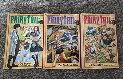 Fairy Tail Manga | Volume 1 2 3 |  Bundle | Good Condition • £17.99