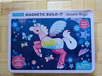 NEW Mudpuppy Unicorn Magic Magnetic Build-It 30+ Magnets 4 Scenes! Mix&Match! • $19.99
