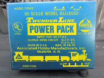 A.H.M. 70002 Model Train Power Pack G-HO-N Scale • $9.98