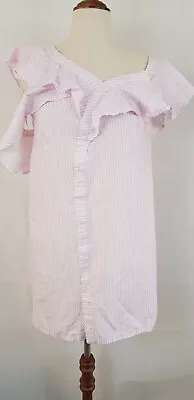 Maurie + Eve  Saint Tropez  Pink Striped Dress Size AU 8 US 4. • $25.09