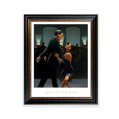 Jack Vettriano Framed Prints Vintage Style Black Frame Wall Art 50x70 40x50cm UK • £31.49