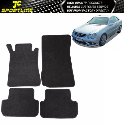 Fits 03-09 Benz W209 Clk Class OE Black Nylon Front & Rear Car Floor Mats • $43.99