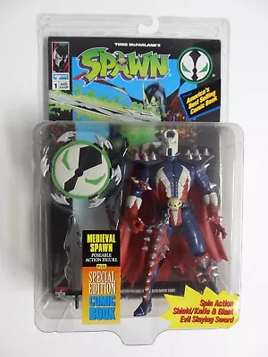 1994 McFarlane Toys Spawn Series 1 Medieval  Spawn  With Comic Book • $15
