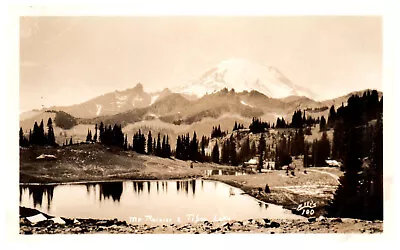Postcard RPPC Mt. Rainer And Lake Cascade Range Tipsoo Pierce County Washington • $8