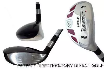 $59.95 • Buy IDRIVE NO SHANK WOOD HYBRID WEDGE (your Choice) PW SW LW SAND LOB PITCHING WEDGE