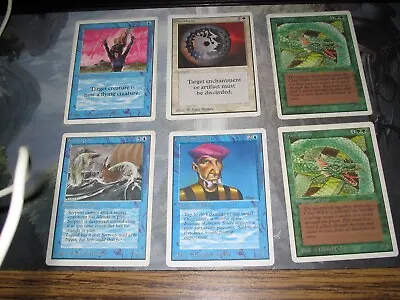 Unlimited MTG Lot X6 : Disenchant Flight Craw Wurm Prodigal Sorcerer LP/MP • $12.99